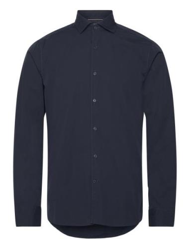 Dc Flex Poplin Solid Sf Shirt Tops Shirts Business Navy Tommy Hilfiger