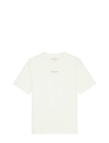 T-Shirts Short Sleeve Tops T-shirts Short-sleeved Cream Marc O'Polo