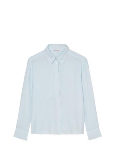 Shirts/Blouses Long Sleeve Tops Blouses Long-sleeved Blue Marc O'Polo