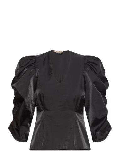 Pippi Tops Blouses Long-sleeved Black Stella Nova