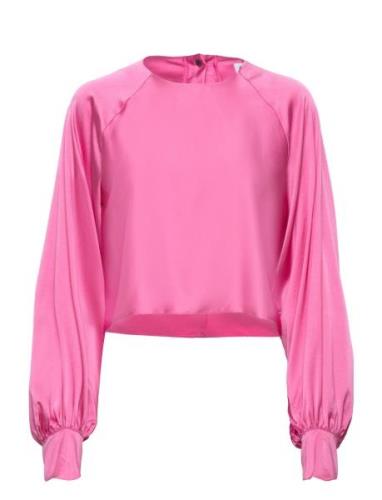 Ida Blouse Tops Blouses Long-sleeved Pink Ahlvar Gallery