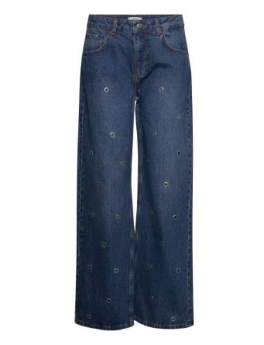 Nilvana-M Bottoms Jeans Wide Navy MbyM