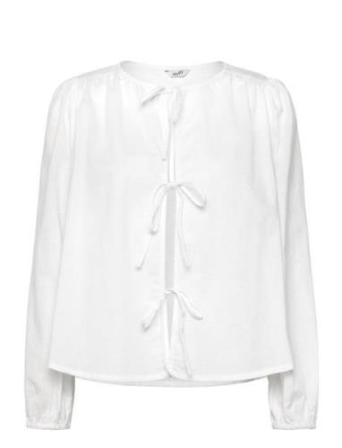 Roselani-M Tops Blouses Long-sleeved White MbyM