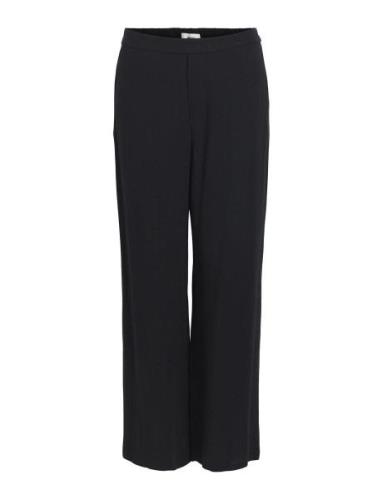 Objsanne Aline Wide Pant Noos Bottoms Trousers Wide Leg Black Object