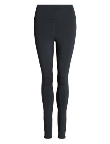 Elene Tights Zip Sport Running-training Tights Black Rethinkit