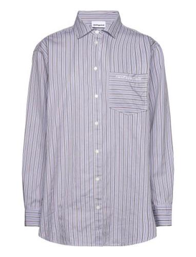 Pj Shirt Tops Shirts Long-sleeved Blue H2O Fagerholt