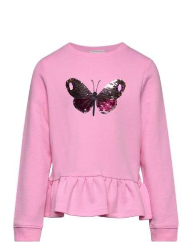 Sequins Volant Sweatshirt Tops Sweat-shirts & Hoodies Sweat-shirts Pin...