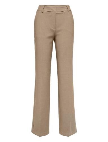 Slfrita Mw Wide Pant Camel Mlg N Noos Bottoms Trousers Suitpants Beige...