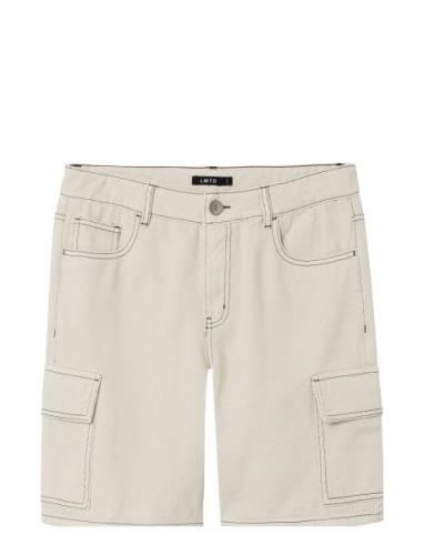 Nlmutizza Twi Cargo Shorts Bottoms Shorts Cream LMTD