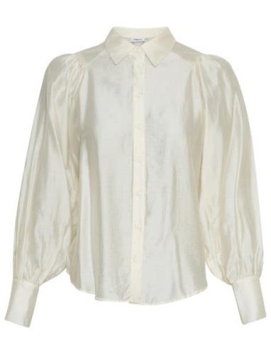 Mschvarsha Romina Shirt Tops Shirts Long-sleeved Cream MSCH Copenhagen