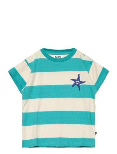 Enzo Tops T-shirts Short-sleeved Blue Molo