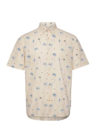 Maklampo Bb Tops Shirts Short-sleeved Cream Matinique