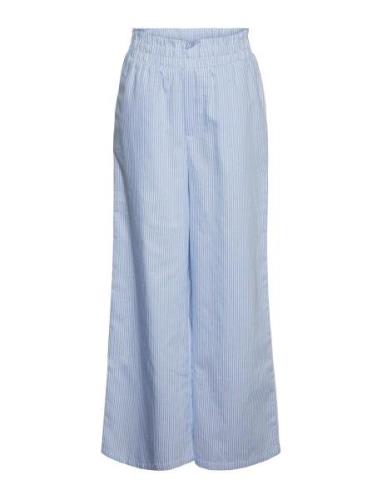 Vmpinny Wide Pant Wvn Girl Bottoms Trousers Blue Vero Moda Girl