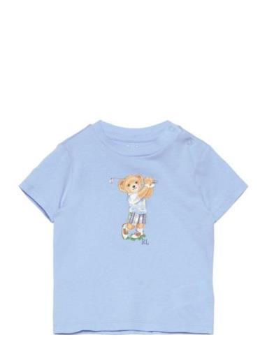 Polo Bear Cotton Jersey Tee Tops T-shirts Short-sleeved Blue Ralph Lau...