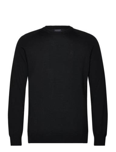 Dean Merino Crew Neck Sweater Tops Knitwear Round Necks Black Lexingto...