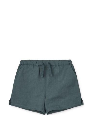 Tage Linen Shorts Bottoms Shorts Blue Liewood