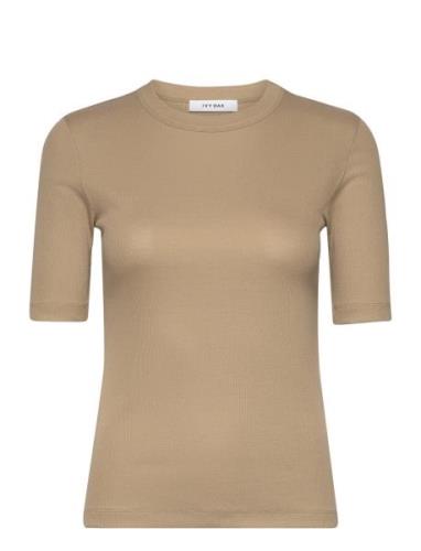 Kristin Tops T-shirts & Tops Short-sleeved Brown IVY OAK