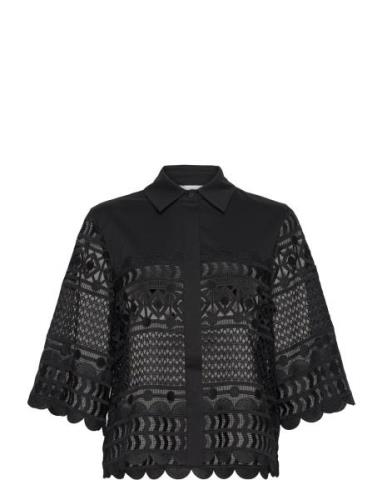 Cmvitra-Shirt Tops Shirts Short-sleeved Black Copenhagen Muse