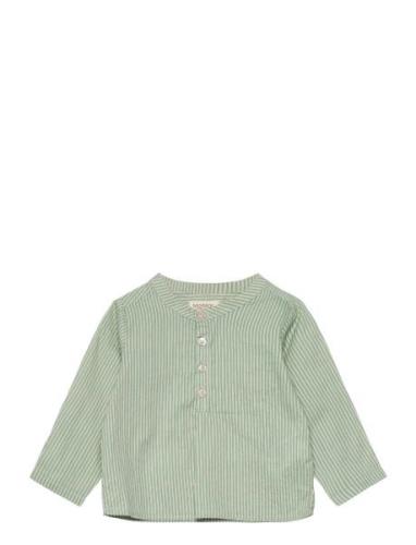 Totoro Tops Shirts Long-sleeved Shirts Green MarMar Copenhagen