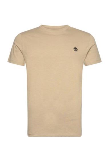 Short Sleeve Tee Designers T-shirts Short-sleeved Beige Timberland