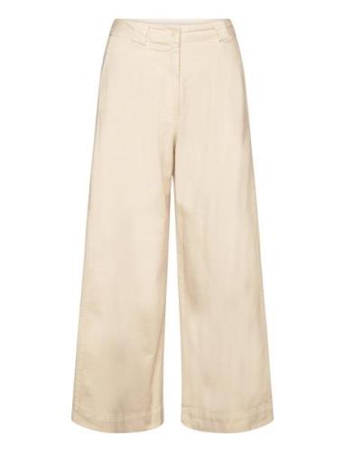 Wide-Leg Pleated Pant Bottoms Trousers Wide Leg Cream Bobo Choses