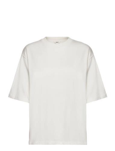 Objgima 2/4 Over T-Shirt Noos Tops T-shirts & Tops Short-sleeved Cream...