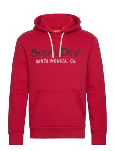 Venue Duo Logo Hoodie Tops Sweat-shirts & Hoodies Hoodies Red Superdry