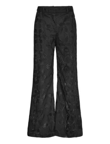 Eileen Bottoms Trousers Wide Leg Black Munthe