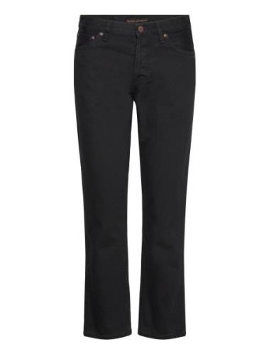 Shady Sadie Aged Black Bottoms Jeans Straight-regular Black Nudie Jean...