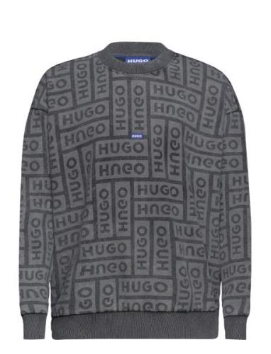 Nenry Tops Sweat-shirts & Hoodies Sweat-shirts Grey HUGO BLUE