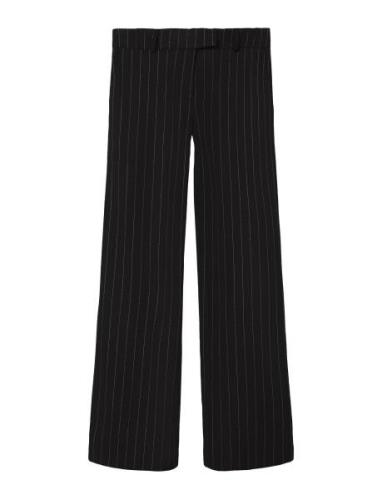 Nlfbegina Lw Wide Pant Bottoms Trousers Black LMTD