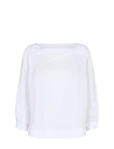 Nurosa Blouse Tops Blouses Long-sleeved White Nümph