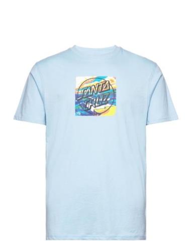 Water View Front T-Shirt Tops T-shirts Short-sleeved Blue Santa Cruz