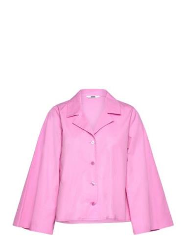 Fine Shirt Tops Shirts Long-sleeved Pink Uhana