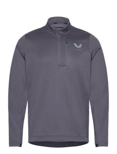 Tech Half Zip Tops Sweat-shirts & Hoodies Sweat-shirts Blue Castore