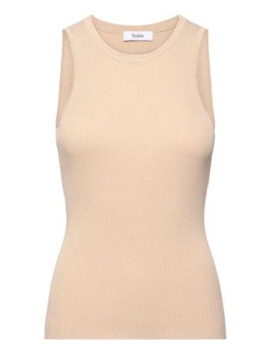 Pinar Top Tops T-shirts & Tops Sleeveless Cream Stylein