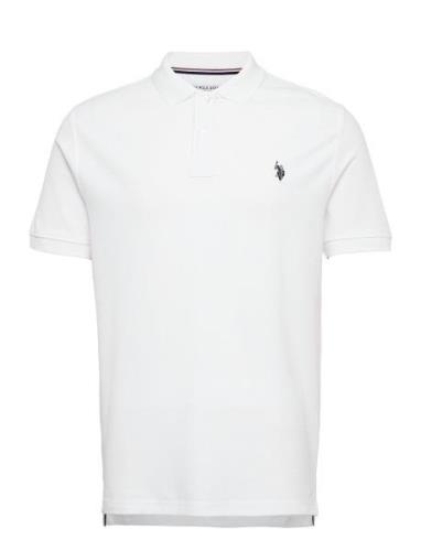 Uspa Polo Alfred Men Tops Polos Short-sleeved White U.S. Polo Assn.