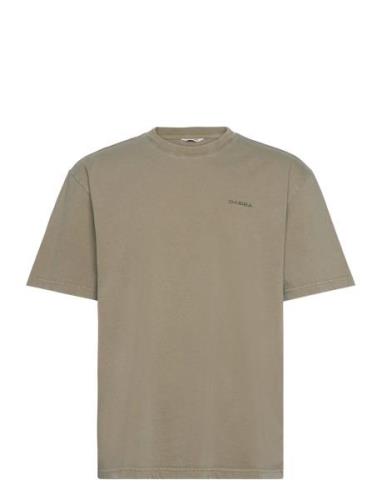 Nigel Boxy Snow Ss Tee Tops T-shirts Short-sleeved Khaki Green Gabba