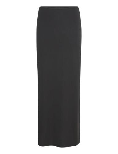 Low Waist Maxi Skirt Langt Skjørt Black Gina Tricot