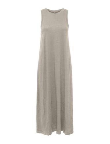 Onlmay Life S/L Long Dress Jrs Noos Maxikjole Festkjole Grey ONLY