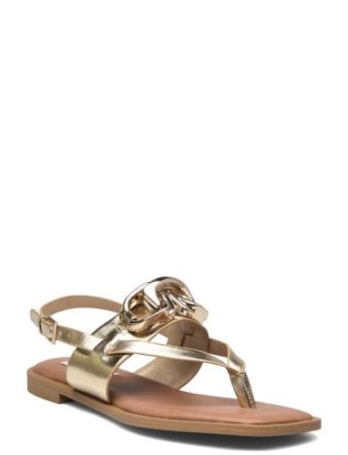 Genie Sandal Flate Sandaler Gold Steve Madden