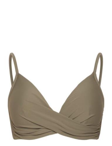 Aaliyah Top Aop Swimwear Bikinis Bikini Tops Triangle Bikinitops Khaki...