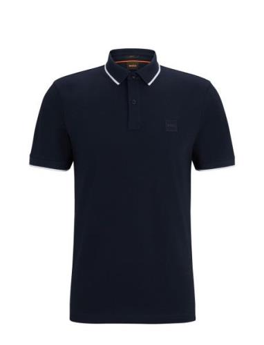 Passertip Tops Polos Short-sleeved Navy BOSS