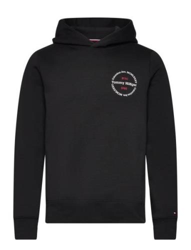 Hilfiger Roundel Hoody Tops Sweat-shirts & Hoodies Hoodies Black Tommy...