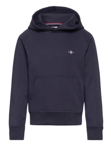 Shield Hoodie Tops Sweat-shirts & Hoodies Hoodies Navy GANT