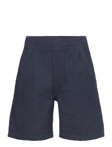 Shorts Linen Blend Bottoms Shorts Navy Lindex