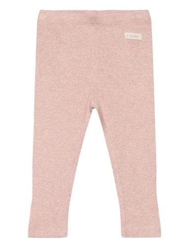 Leggings Rib Bottoms Leggings Pink Fixoni