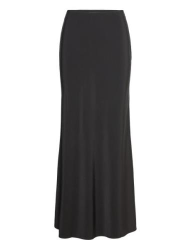 Ally Long Skirt Langt Skjørt Black Marville Road