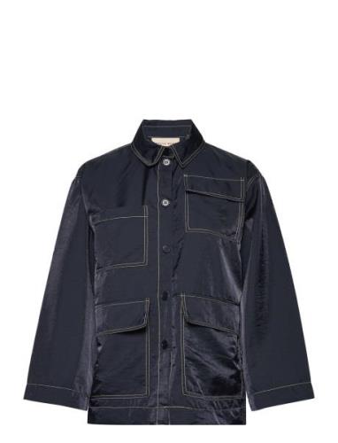 Vilde Tops Shirts Long-sleeved Navy Stella Nova