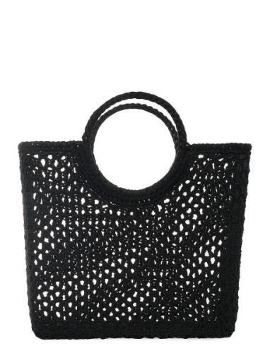 Round Handle Basket Black Bags Totes Black Ceannis